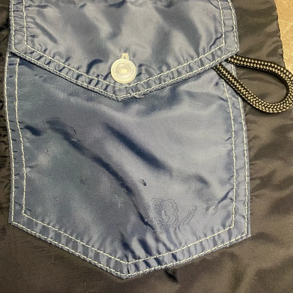 Birdwell Black and Blue Board Shorts. Size 36 - Picture 4 of 8